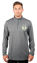 Picture of Ultra Game Men's Standard Quarter Zip Pullover Long Sleeve Tee, Heather Charcoal, Medium