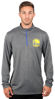 Picture of Ultra Game Men's Standard Quarter Zip Pullover Long Sleeve Tee, Heather Charcoal, Medium