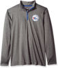Picture of Ultra Game Men's Standard Quarter Zip Pullover Long Sleeve Tee, Heather Charcoal, Large