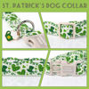 Picture of Unique style paws St. Patrick's Day Dog Collar Plastic Buckle Collar with Pendant Green Lucky Magic Hat Gift for Small Medium Large Boys Girls Dogs
