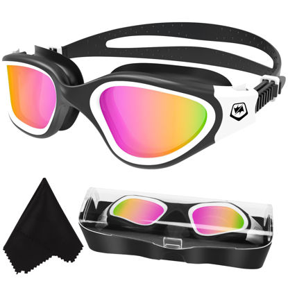 Picture of WIN.MAX Polarized Swimming Goggles Swim Pool Goggles Anti Fog Anti UV No Leakage Clear Vision for Men Women Adults Teenagers