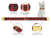 Picture of Unique style paws Christmas Dog Collar Metal Buckle Scottish Plaid Puppy Collar Gift Durable Cute Collar for Small Medium Large Boys Girls Dogs