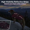 Picture of Lelepet Warm Dog Coat Reflective Dog Fleece Vest Waterproof Dog Jacket Windproof Dog Winter Coat Dog Cold Weather Coats with Adjustable Buckle Fleece Lining Dog Snowsuit Dog Coat for Large Dogs, XXL