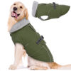 Picture of Lelepet Warm Dog Coat Reflective Dog Fleece Vest Waterproof Dog Jacket Windproof Dog Winter Coat Dog Cold Weather Coat with Adjustable Buckle Large Dog Coat Dog Snowsuit Dog Coat for Extra Large Dogs