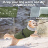 Picture of Lelepet Warm Dog Coat Reflective Dog Fleece Vest Waterproof Dog Jacket Windproof Dog Winter Coat Dog Cold Weather Coat with Adjustable Buckle Large Dog Coat Dog Snowsuit Dog Coat for Extra Large Dogs