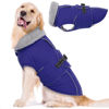 Picture of Lelepet Warm Dog Coat Reflective Dog Fleece Vest Waterproof Dog Jacket Windproof Dog Winter Coat Dog Cold Weather Coat with Adjustable Buckle Large Dog Coat Dog Snowsuit Dog Coat for Extra Large Dogs