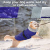 Picture of Lelepet Warm Dog Coat Reflective Dog Fleece Vest Waterproof Dog Jacket Windproof Dog Winter Coat Dog Cold Weather Coat with Adjustable Buckle Large Dog Coat Dog Snowsuit Dog Coat for Extra Large Dogs