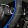 Picture of CAR PASS Line Rider Microfiber Leather Sporty Steering Wheel Cover Universal Fits for 95% Truck,SUV,Cars,14.5-15inch Anti-Slip Safety Comfortable Desgin (Black-Blue)
