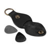 Picture of Leather Guitar Pick Holder Keychain, Guitar Pick Holder Case Bag, Plectrum Key Fob Cases Bag, Gift for Guitar Players (Black)
