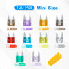 Picture of LLEZZA 120 Pieces Mini Fuse Kit, Car Fuses Assortment Kit-Fuse Kit-Mini Fuses(2A/3A/5A/7.5A/10A/15A/20A/25A/30A/35A), Fuses Automotive kit for RV, Automotive, Trucks, Motorcycle, Camper, SUV