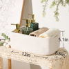 Picture of MiniArk Shelf Storage Baskets for Organizing | Closet Organizer Bins | Small Baskets | Toy Basket | Cute Decorative Basket | Cube Storage Bin | Woven Rope Basket | 13×8.5×5.1” | 3 Packs Off White