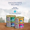 Picture of Blue Buffalo Wilderness High Protein Grain Free, Natural Adult Pate Wet Cat Food Variety Pack, Chicken, Salmon, Duck, and Turkey, 3-oz Can, 24 Count