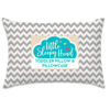 Picture of Little Sleepy Head Toddler Pillow with Pillowcase 13x18 - Kids Pillow for Sleeping - Better Neck Support Ergonomic Pillow and Toddler Pillowcase - Best Pillows for Kids (Chevron Gray)