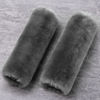 Picture of Genuine Sheepskin Soft Fuzzy Car Seat Belt Pad,2 Pack Fluffy Seat Belt Cover for Shoulder Pad Neck Cushion Protector Car Accessories (Graphite)
