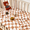 Picture of Yurhap Checkered Baby Blanket Fleece Baby Blankets Neutral for Boys Girls, Super Soft Warm Lightweight Infant Toddler Newborn Receiving Blankets for Crib Stroller, 30''x40'', Khaki