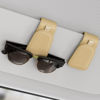 Picture of Sotfamily Sunglass Holder for Car, Suede Cloth Magnetic Sunglasses Clip for Car Visor, Sunglass Organizer for Car Accessories, 2 Packs, Beige