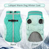 Picture of Lelepet Warm Dog Winter Coat,Medium Dog Coat Waterproof Dog Jacket with Harness Dog Padded Vest Windproof Reflective Dog Fleece Jacket Vest Turtleneck Zippered Dog Snow Coat Dog Coat for Medium Dogs