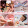 Picture of Baby Nail Trimmer Electric,Baby Nail Clippers, 6 in 1 Baby Nail File,Nail File Baby Grooming Kit Manicure Set for Toddler or Adults (Pink 18 in 1)