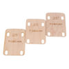 Picture of 3pcs Guitar Neck Shims Shim Made of Canada Solid Maple Wooden, For Bolt-on Neck Bolts, Shaped 0.25 Degree (3pcs 0.25 Degree)