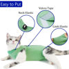 Picture of kzrfojy Cat Surgery Recovery Suit Professional for Surgical Abdominal Wound Or Skin Diseases E-Collar Alternative for Cats Dogs After Surgery Wear Pajama Suit (Green, Medium)