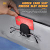 Picture of AICEL Sunglasses Holders for Car Sun Visor, Leather Eyeglasses Hanger Mounter, Magnetic Glasses Holder and Ticket Card Clip, Auto Interior Accessories Universal for SUV Pickup Truck