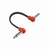Picture of Freleaf Professional Flat Guitar Patch Cables, Noise Free, Save Space, 1/4" TS Right Angle for Guitar Effect Pedals, 6IN 4 Pack, Red