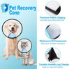 Picture of Supet Adjustable Dog Cone Collar After Surgery, Cone for Dogs to Stop Licking,E Collar for Medium Small Dogs, Pet Recovery Collar & Cone,Plastic Cone of Shame for Dogs, Dog Head Neck Cone (S-)
