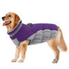 Picture of LeLePet Warm Dog Winter Coat, Waterproof Fleece, Windproof, Reflective, Turtleneck, Harness, Purple, XXX-Large