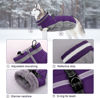 Picture of LeLePet Warm Dog Winter Coat, Waterproof Fleece, Windproof, Reflective, Turtleneck, Harness, Purple, XXX-Large