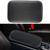 Picture of Amiss Car Center Console Pad, Universal Waterproof Car Armrest Seat Box Cover, Car Interior Accessories, Carbon Fiber PU Leather Auto Armrest Cover Protector for Most Vehicle, SUV, Truck, Car (Gray)