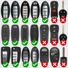 Picture of Key Fob Replacement Batteries for Nissan (Rogue Altima Sentra Versa Pathfinder Murano Maxima Kicks Titan Frontier Infiniti Armada Leaf Juke Quest) Smart Remote (Pack of 2) (Check Fitment Guide)