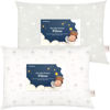 Picture of 2-Pack Toddler Pillow - Soft Organic Cotton Toddler Pillows for Sleeping - 13X18 Small Pillow for Kids - Kids Pillows for Sleeping - Kids Pillow for Travel, School, Nap, Age 2 to 5 (Wild Horns)