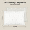 Picture of 2-Pack Toddler Pillow - Soft Organic Cotton Toddler Pillows for Sleeping - 13X18 Small Pillow for Kids - Kids Pillows for Sleeping - Kids Pillow for Travel, School, Nap, Age 2 to 5 (Wild Horns)