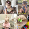 Picture of CÉLLOT Hair Clips for Baby Girls - 60 Tiny 2" Fully Covered Bows Barrettes for Infants and Toddlers