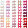 Picture of CLLOT 50PCS 2inch Baby Hair Clips - Soft Cotton Fully Lined Tiny Baby Hair Bows Alligator Clips for Baby Girls Infants Toddlers 25 Colors in Pairs (Type B)