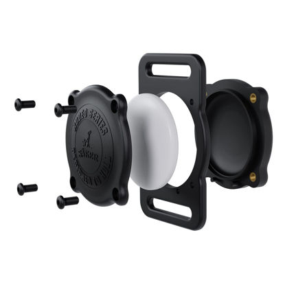 Picture of SÄKER - 2 Pack IP68 Waterproof The Safest AirTag Dog Collar Holder, Dustproof, Ultra-Durable, Fits Up to 1.5" Collars | Will Not Damage Your Collar | Perfect Way to GPS Track Your Dog