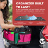 Picture of TRUNKCRATEPRO Pink SUV and Jeep Trunk Organizer - Premium Adjustable Multi-Compartment Collapsible Car Storage (Large Capacity)