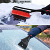 Picture of FOVAL 27" Ice Scraper Snow Brush (3 Pack), Wider Ice Scraper(4.73" Width) Snow Removal Car Brush with Comfortable Foam Grip for Cars, Trucks, SUVs, Windshield, Window - Winter Tool