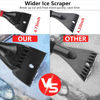 Picture of FOVAL 27" Ice Scraper Snow Brush (3 Pack), Wider Ice Scraper(4.73" Width) Snow Removal Car Brush with Comfortable Foam Grip for Cars, Trucks, SUVs, Windshield, Window - Winter Tool