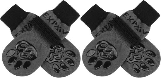 Picture of EXPAWLORER Anti-Slip Dog Socks,Dog Boots&Paw Protectors to Prevent Licking,Dog Shoes for Hot/Cold Pavement, Double Sides Non-Skid Traction Control on Hardwood Floor for Senior Dogs