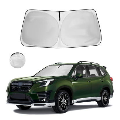Picture of for Subaru Forester Windshield Sun Shade 2024 2023 2022 2021 2020 2019 Window Sunshade Accessories Fit Crossover Base Premium Sport Limited Sun Visor UV Protector Shade Heat Shield Cover