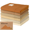 Picture of Organic Burp Cloths Baby Girl, Boy - 6-Pack Large Baby Burp Cloths, Super Absorbent Burping Cloths for Babies, Soft & Plush Cotton Burp Cloth, Spit Up Burp Rags, Newborn Burp Clothes(Terracotta)