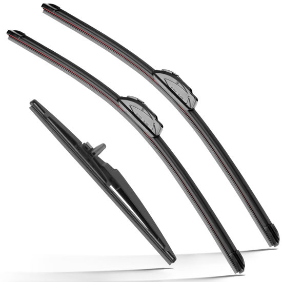 Picture of RAINTOK Windshield Wiper Blades Replacement for Toyota 4Runner 2003 2004 2005 2006 2007 2008 2009 Original Factory Quality Front Rear Wipers Blade Set for My Car - 22" 20" 12" (Pack of 3)