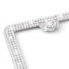 Picture of FIISFIIS Bling License Plate Frame for Women,2 Pack Premium Stainless Steel Rhinestone Car License Plate Holder,Handmade Glitter Crystal Diamond Girl Lincense Plate Cover,Bedazzled Sparkly Caps-White
