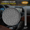 Picture of ME.FAN Car Cup Coaster [4 Pack] Silicone Car Coasters/Cup Mats - 2.75In Universal Non-Slip Recessed Car Interior Accessories - Car Cup Holder Insert Coasters Deep Grey