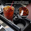 Picture of ME.FAN Car Cup Coaster [4 Pack] Silicone Car Coasters/Cup Mats - 2.75In Universal Non-Slip Recessed Car Interior Accessories - Car Cup Holder Insert Coasters Deep Grey