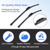 Picture of 26" 14" 13" Windshield Wiper Blades Replacement for Hyundai Santa Fe 2018 2017 2016 2015 2014 2013 Santa Fe XL 2013-2019 Premium All Weather Blade (3 of Set)