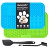 Picture of MateeyLife 2PCS Large Lick Mat for Dogs and Cats with Suction Cups, Dog Lick Mat for Anxiety Relief, Dog Enrichment Toys for Boredom, Cat Peanut Butter Lick Pad, Dog Treat Mat for Bathing Grooming