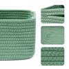 Picture of MiniArk Shelf Storage Baskets for Organizing | Closet Organizer Bins | Small Baskets | Toy Basket | Cute Decorative Basket | Cube Storage Bin | Woven Rope Basket | 13×8.5×5.1” | 3 Packs Green