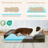 Picture of Comfort Expression Orthopedic Memory Foam Dog Bed, Cooling Dog Bed, Dog Beds for Extra Large Dogs, XL Dog Bed with Removable Cover, Waterproof Pet Bed Large with Bolster(X-Large,Olive Green)